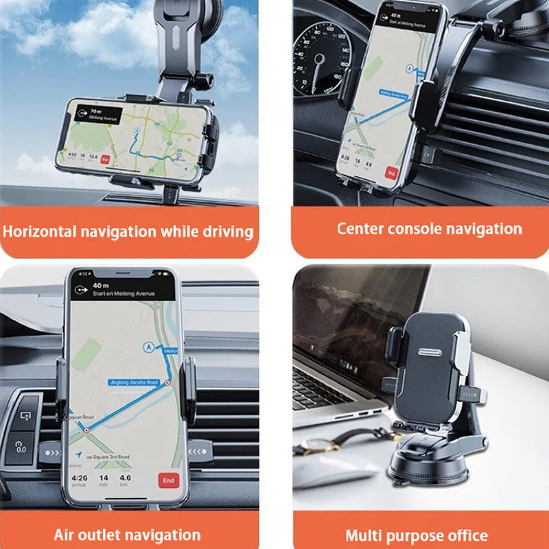 DriveEase Windshield Car Phone Holder